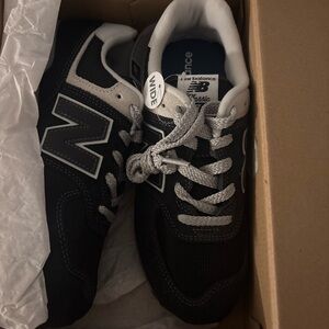 New Balance Kids Sneakers in Black and Gray